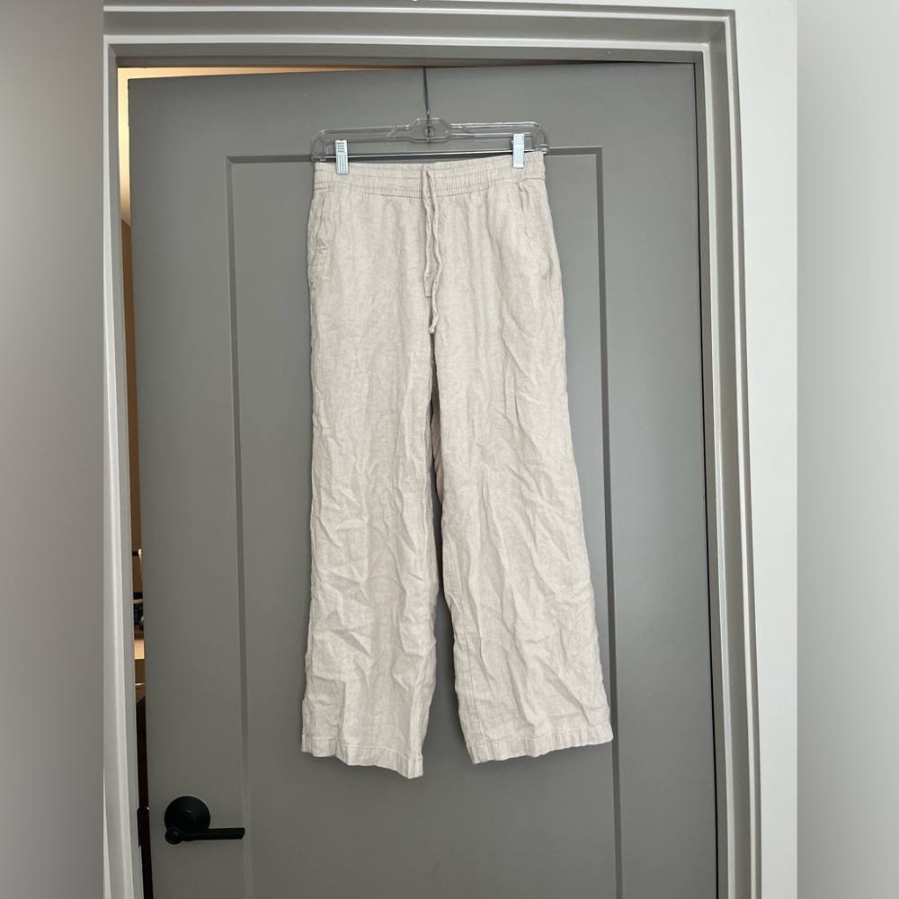 Linen Crop Pants